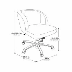 New 😍 Task Chairs OSP Home Furnishings Ellen Office Task Chair 🧨 -Office & Desk Chairs Sales detail7HSR1557