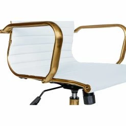Hot Sale 🥰 Task Chairs LeisureMod Harris Gold Frame Office Chair 🔥 -Office & Desk Chairs Sales detail7MODS108