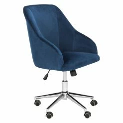 Budget 😉 Executive Chairs Safavieh Adrienne Fabric Chrome Leg Swivel Office Chair 🛒 -Office & Desk Chairs Sales detail7SAV8241