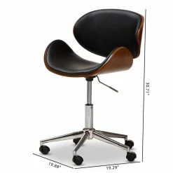 Promo 👏 Task Chairs Baxton Studio Ambrosio Modern Adjustable Office Chair 🛒 -Office & Desk Chairs Sales detail7WSI4132