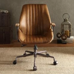Budget 😉 Task Chairs Acme Furniture Hamilton Top Grain Leather Office Task Chair 🎁 -Office & Desk Chairs Sales detailACM1818