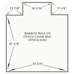 Best reviews of 🎉 Anji Mountain Computer Chair Mats Dark Cherry 55 X 57 Bamboo Roll-Up Office Chair Mat 👏 -Office & Desk Chairs Sales detailANJ041