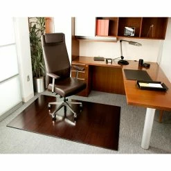 Deals 😉 Computer Chair Mats Anji Mountain Deluxe Bamboo Roll-Up Chair Mat - Dark Cherry ❤️ -Office & Desk Chairs Sales detailANJ068