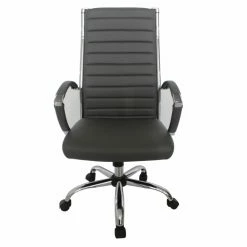 Best Sale 🌟 Task Chairs Furniture Of America Sefton Modern Faux Leather Swivel Office Chair - 36 In. - Black 👍 -Office & Desk Chairs Sales detailENLB5640