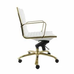 Discount ⌛ Task Chairs Euro Style Dirk Mid-Back Office Chair 👏 -Office & Desk Chairs Sales detailEUS2500