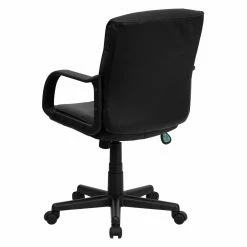 Flash Sale 🔔 Task Chairs Flash Furniture Mid-Back Office Chair With Nylon Arms - Black 🌟 -Office & Desk Chairs Sales detailFLSH062