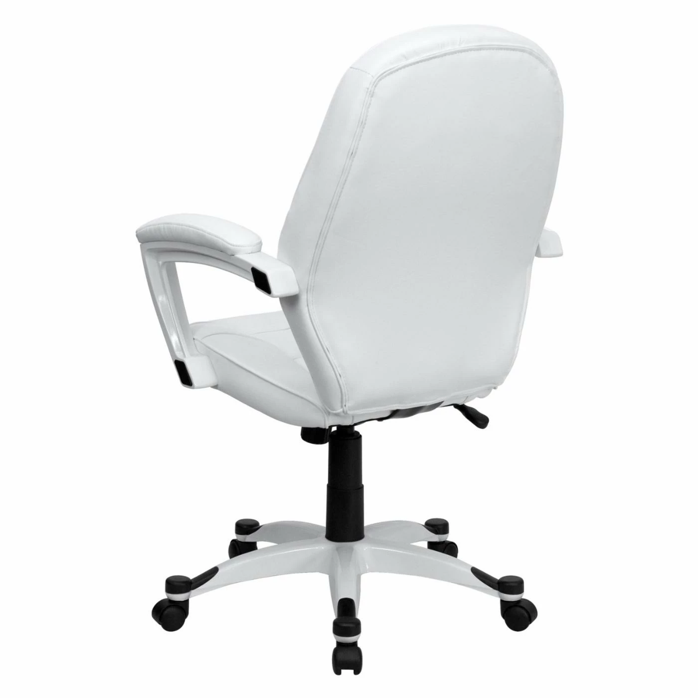 Buy ⭐ Executive Chairs Flash Furniture Mid-Back Executive Office Chair - White Leather 🧨 5 Buy ⭐ Executive Chairs Flash Furniture Mid-Back Executive Office Chair - White Leather 🧨 - Image 3