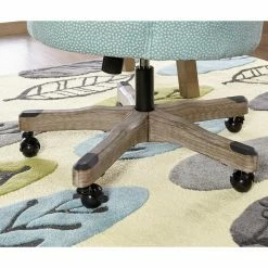 Best Pirce 🔔 Executive Chairs Linon Home Sinclair Textured Dot Fabric Office Chair 🌟 -Office & Desk Chairs Sales detailLHD1738