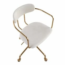 Best Pirce 🧨 Task Chairs LumiSource Demi Contemporary Office Task Chair 🎉 -Office & Desk Chairs Sales detailLUS1521