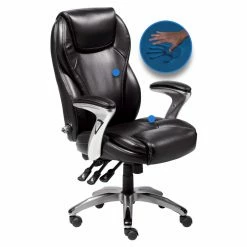 Deals 🤩 Executive Chairs Serta Bonded Leather Ergo-Executive Office Chair - Black 🥰 -Office & Desk Chairs Sales detailMILL013