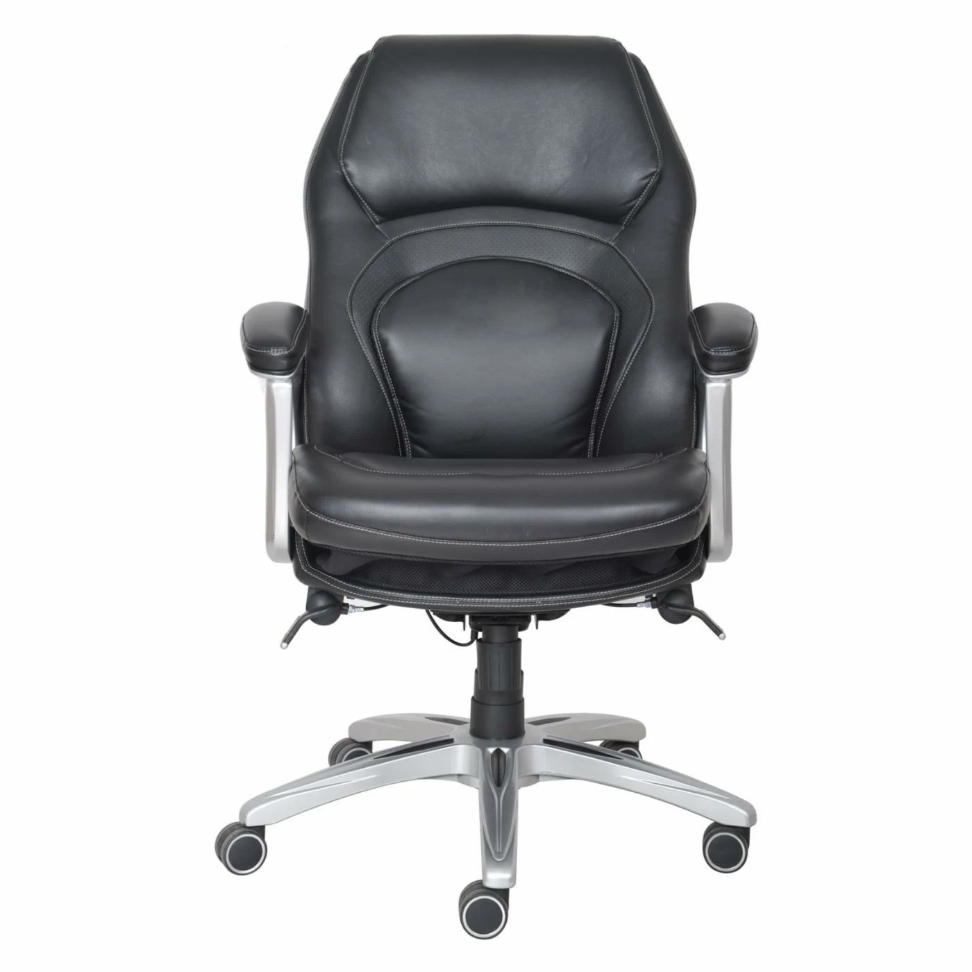 Budget β Executive Chairs Serta Back In Motion Health & Wellness Eco-friendly Bonded Leather Executive Office Chair - Smooth Black π 5 Budget β Executive Chairs Serta Back In Motion Health & Wellness Eco-friendly Bonded Leather Executive Office Chair - Smooth Black π - Image 3