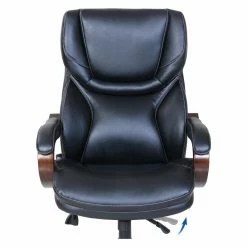 Cheap ⌛ Task Chairs Serta Adjustable Height Eco-Leather Executive Office Chair - Black 💯 -Office & Desk Chairs Sales detailMILL096