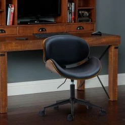 Cheap 👍 OS Home And Office Furniture Task Chairs Os Home And Office Swivel Wood Back Home Office Chair ✔️ -Office & Desk Chairs Sales detailOLP271