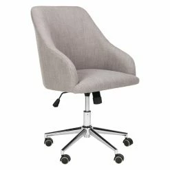 Budget 😉 Executive Chairs Safavieh Adrienne Fabric Chrome Leg Swivel Office Chair 🛒 -Office & Desk Chairs Sales detailSAV8241