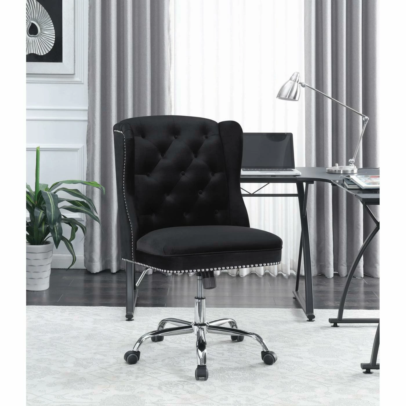 Hot Sale 👏 Executive Chairs Coaster Furniture Wingback Tufted Velvet Nailhead Trim Executive Desk Chair 💯 4 Hot Sale 👏 Executive Chairs Coaster Furniture Wingback Tufted Velvet Nailhead Trim Executive Desk Chair 💯 - Image 2