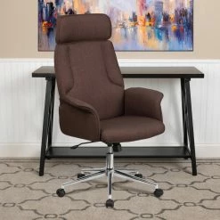 Cheap ๐ Executive Chairs Flash Furniture High Back Brown Fabric Executive Swivel Office Chair With Chrome Base โค๏ธ 13 Cheap ๐ Executive Chairs Flash Furniture High Back Brown Fabric Executive Swivel Office Chair With Chrome Base โค๏ธ -Office & Desk Chairs Sales inuseFLSH1635