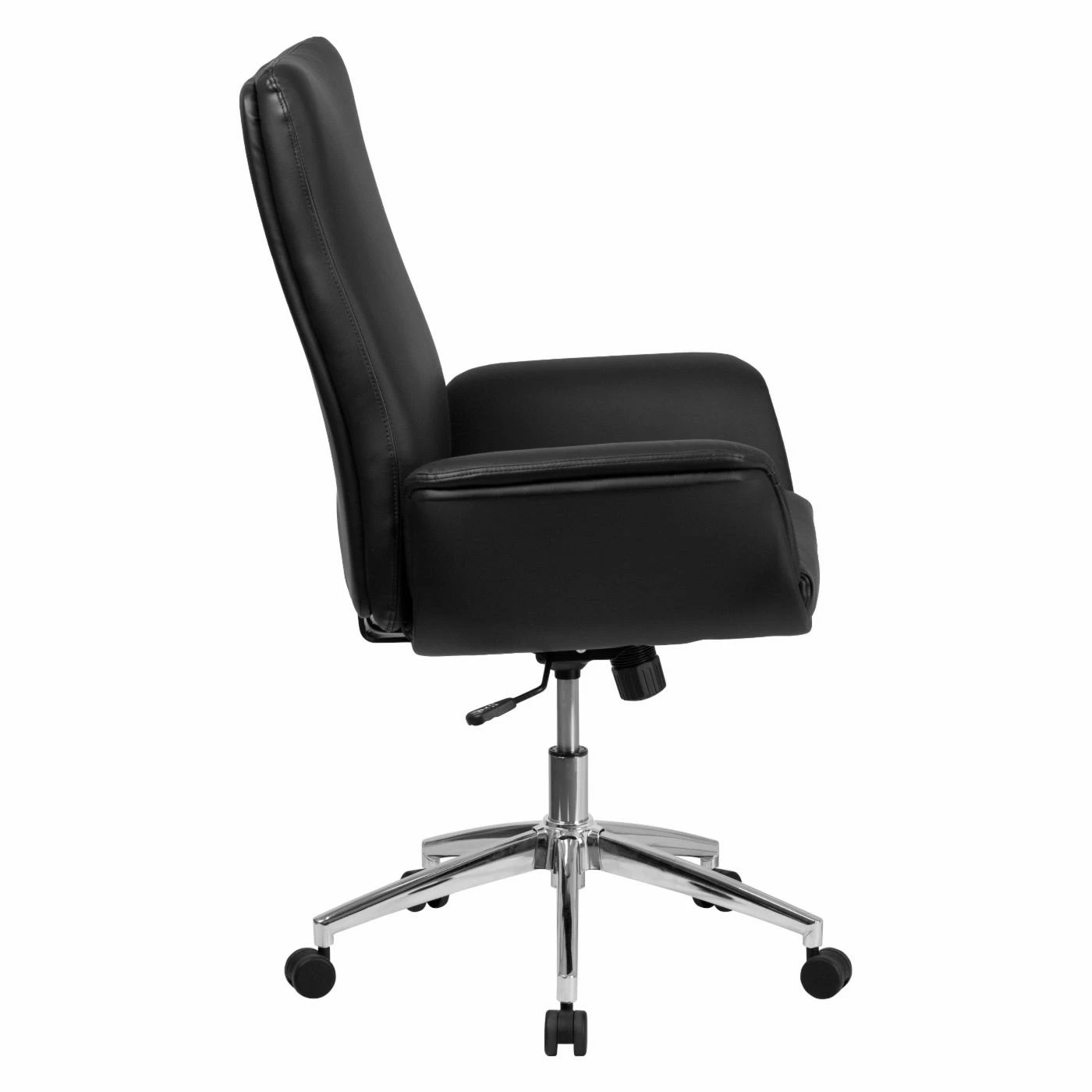 Cheapest 🎉 Executive Chairs Flash Furniture Mid-Back Black Leather Executive Swivel Chair With Flared Arms ⌛ 4 Cheapest 🎉 Executive Chairs Flash Furniture Mid-Back Black Leather Executive Swivel Chair With Flared Arms ⌛ - Image 2