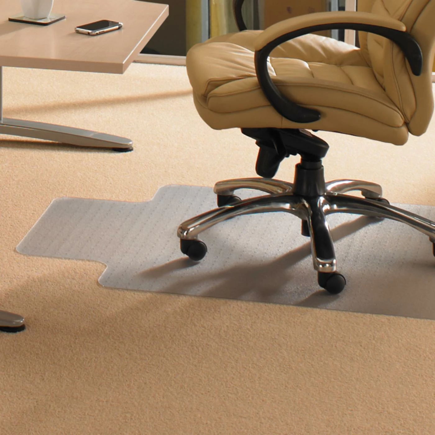 Budget ✔️ Computer Chair Mats Floortex Cleartex Advantagemat PVC Clear Chairmat ❤️ 4 Budget ✔️ Computer Chair Mats Floortex Cleartex Advantagemat PVC Clear Chairmat ❤️ - Image 2