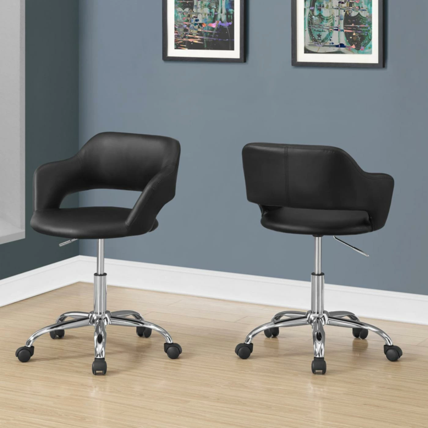 Best deal ๐ Task Chairs Monarch Specialties Mid-Century Modern Faux Leather Mid-Back Office Task Chair ๐ 4 Best deal ๐ Task Chairs Monarch Specialties Mid-Century Modern Faux Leather Mid-Back Office Task Chair ๐ - Image 2