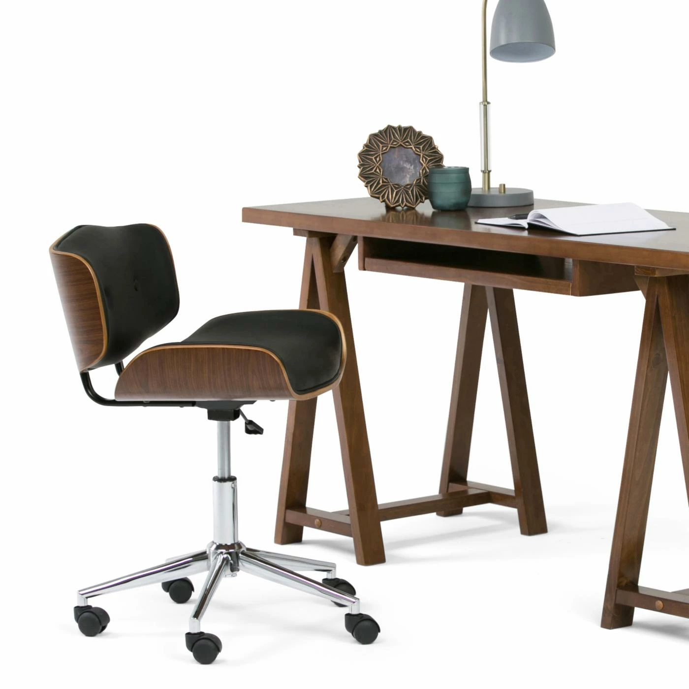 Flash Sale π Brooklyn & Max Executive Chairs Brooklyn + Max Boswell Executive Bent Office Chair - Black Natural π 4 Flash Sale π Brooklyn & Max Executive Chairs Brooklyn + Max Boswell Executive Bent Office Chair - Black Natural π - Image 2