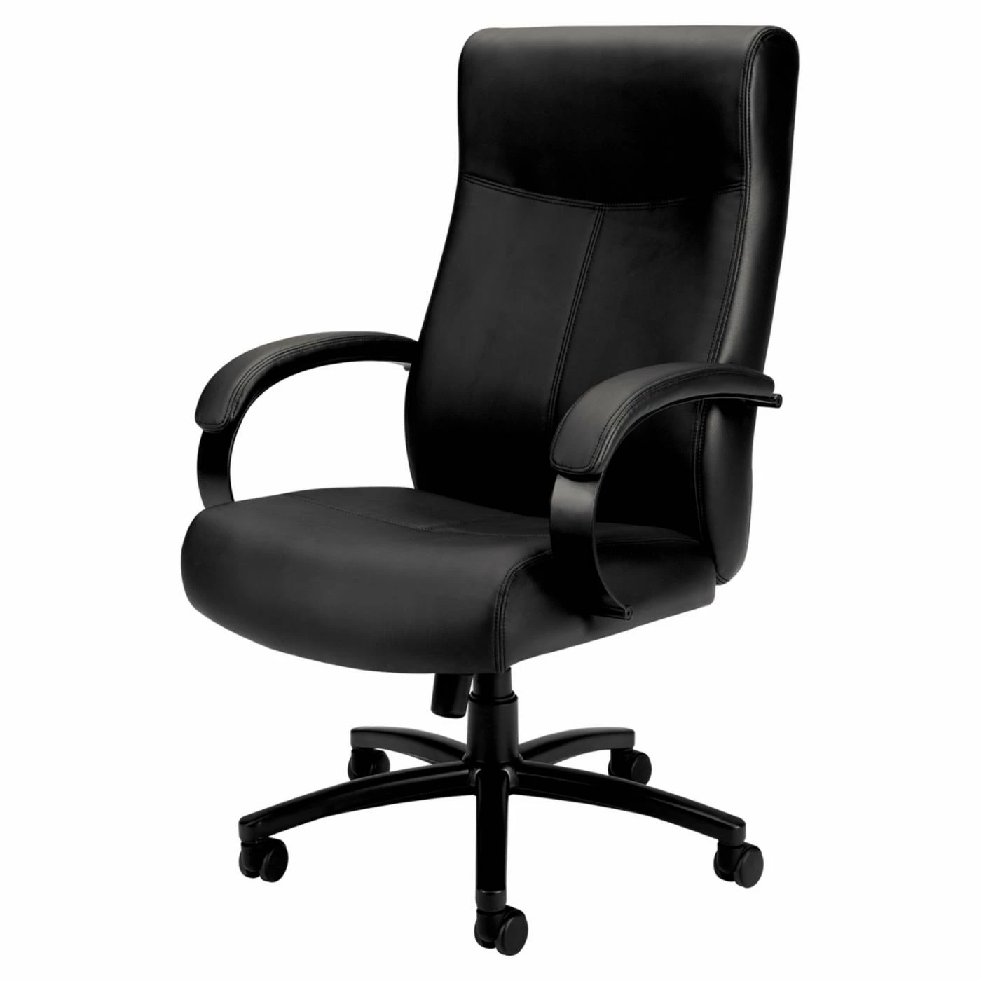 Promo 🛒 Executive Chairs Basyx VL680 Series Big & Tall Leather Chair - Black 🎁 4 Promo 🛒 Executive Chairs Basyx VL680 Series Big & Tall Leather Chair - Black 🎁 - Image 2