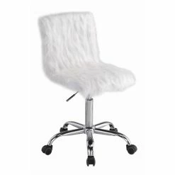 New 🧨 Task Chairs Acme Furniture Arundell Faux Fur Office Chair 🌟