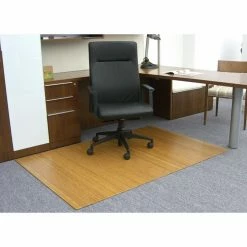 Coupon ❤️ Anji Mountain Computer Chair Mats Natural 48 X 72 Inch Bamboo Roll-Up Office Chair Mat 😀