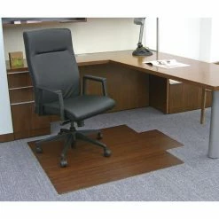 Wholesale ๐ Anji Mountain Computer Chair Mats Dark Cherry 44 In. X 52 In. Bamboo Roll-Up Office Chair Mat ๐