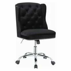 Hot Sale 👏 Executive Chairs Coaster Furniture Wingback Tufted Velvet Nailhead Trim Executive Desk Chair 💯