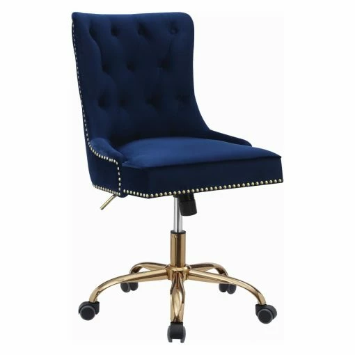 Top 10 💯 Executive Chairs Coaster Furniture Glam Tufted Velvet Nailhead Trim Executive Desk Chair 🎉 -Office & Desk Chairs Sales masterCOA5345