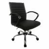 Best Sale 🌟 Task Chairs Furniture Of America Sefton Modern Faux Leather Swivel Office Chair - 36 In. - Black 👍 -Office & Desk Chairs Sales masterENLB5640