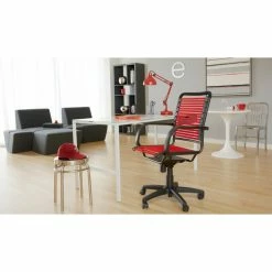 Best Pirce 🌟 Task Chairs Euro Style Bungie Flat High Back Office Chair 😀