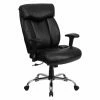 Hot Sale 🌟 Executive Chairs Flash Furniture Hercules Series 350 Lbs. Capacity Big & Tall Leather Office Chair - Black 🎉 -Office & Desk Chairs Sales masterFLSH060