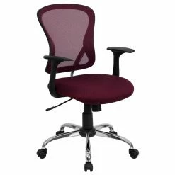Best Sale 🥰 Task Chairs Flash Furniture Mid-Back Office Chair With Chrome Finished Base 👏