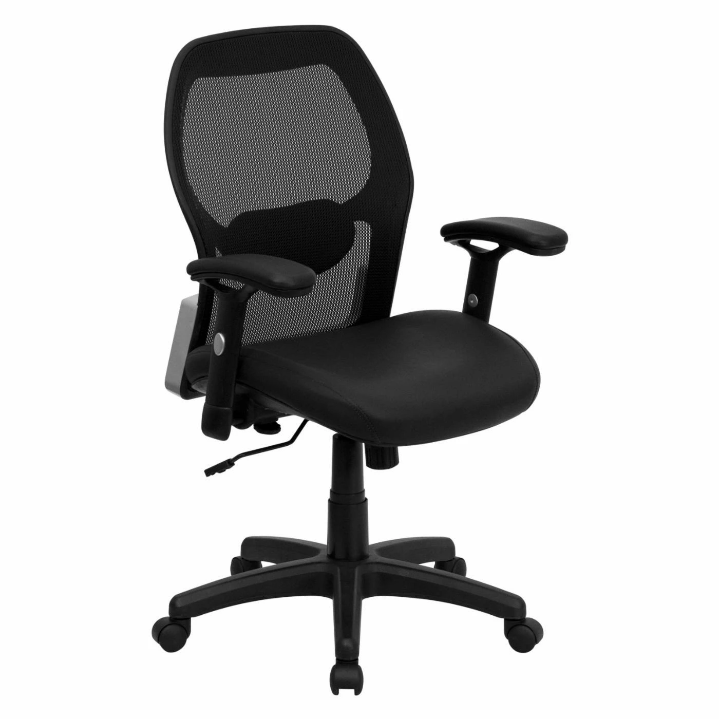 Coupon ๐ Task Chairs Flash Furniture Mid-Back Super Mesh Office Chair - Black Italian Leather Seat ๐ฅฐ 3 Coupon ๐ Task Chairs Flash Furniture Mid-Back Super Mesh Office Chair - Black Italian Leather Seat ๐ฅฐ