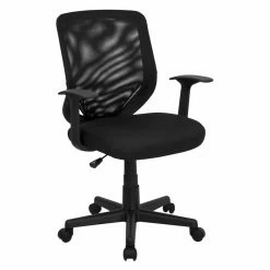 Coupon 🔔 Task Chairs Flash Furniture Howard Mid-Back Office Chair With Mesh Fabric Seat 🎉