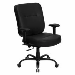 Deals 🔔 Task Chairs Flash Furniture Hercules Series 500 Lbs. Capacity Big And Tall Leather Office Chair With Extra Wide Seat 🔔