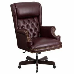Discount 🤩 Executive Chairs Flash Furniture High Back Traditional Tufted Leather Executive Swivel Office Chair 👏