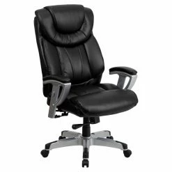 Cheapest ✨ Executive Chairs Flash Furniture HERCULES Series Big & Tall Leather Executive Swivel Office Chair With Height & Width Adjustable Arms 🎁