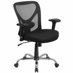 Discount 🥰 Task Chairs Flash Furniture HERCULES Series Big & Tall Mesh Swivel Task Chair With Height Adjustable Back And Arms 🧨