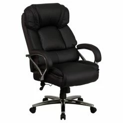 Coupon ❤️ Executive Chairs Flash Furniture HERCULES Series Big & Tall Leather Executive Swivel Office Chair With Padded Leather Chrome Arms 👏