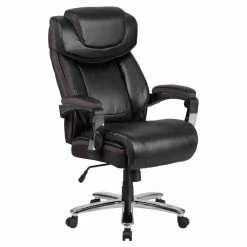 Best deal ⭐ Executive Chairs Flash Furniture HERCULES Series Big & Tall Leather Executive Swivel Office Chair With Height Adjustable Headrest 😀