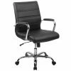 Coupon 🎉 Task Chairs Flash Furniture Mid-Back Leather Executive Swivel Office Chair With Chrome Arms 🌟 -Office & Desk Chairs Sales masterFLSH1679