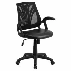 Brand new ✨ Task Chairs Flash Furniture Mid-Back Mesh Swivel Task Chair With Leather Padded Seat ❤️