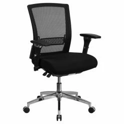 New ⌛ Task Chairs Flash Furniture HERCULES Series Mesh Multi-Functional Executive Swivel Chair With Padded Seat And Seat Slider 😀