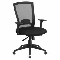 Coupon 👏 Task Chairs Flash Furniture Mid-Back Mesh Executive Swivel Office Chair With Back Angle Adjustment 😍