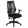Deals 👍 Task Chairs Flash Furniture High Back Mesh Multi-Functional Task Chair With Adjustable Arms ✔️ -Office & Desk Chairs Sales masterFLSH1701