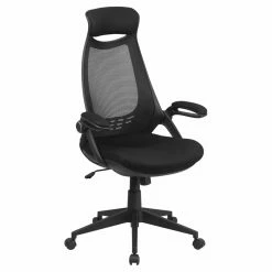 New 🎉 Executive Chairs Flash Furniture High Back Mesh Executive Swivel Office Chair With Flip-Up Arms ✔️