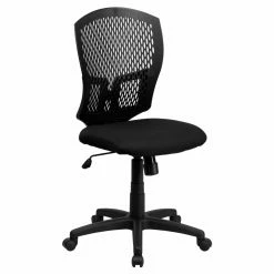 Deals 🧨 Task Chairs Flash Furniture Mid-Back Designer Back Swivel Task Chair With Padded Fabric Seat 😍