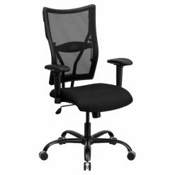Best deal ✨ Task Chairs Flash Furniture HERCULES Series Big & Tall Mesh Executive Swivel Office Chair With Height Adjustable Arms 🌟